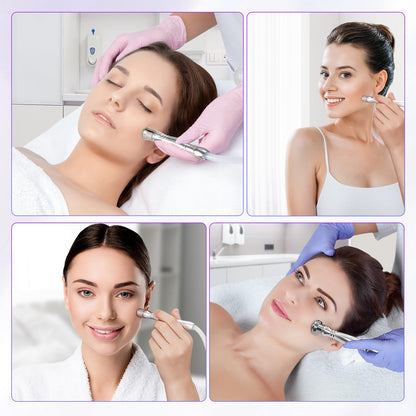 Diamond Dermabrasion Head, 6 PCS Dermabrasion Replacement Tips, Professional Microdermabrasion Accessories for Microdermabrasion Machine
