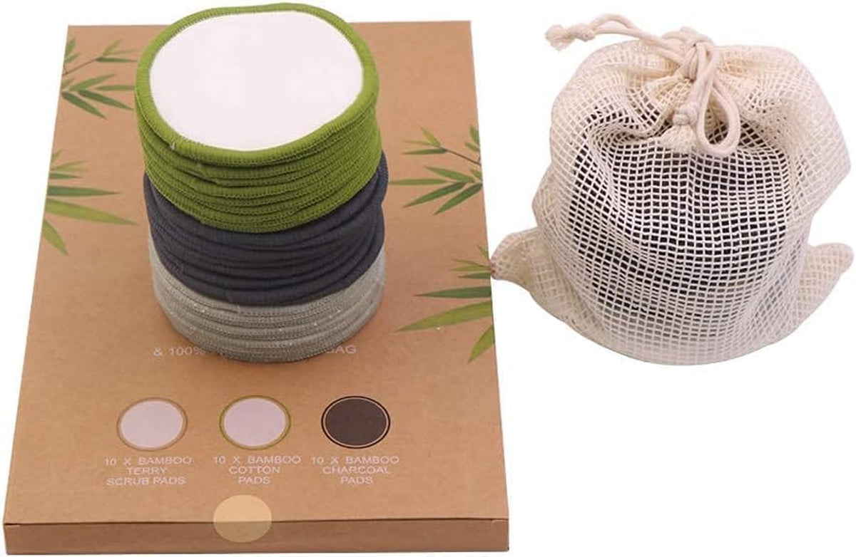 Chloven EcoSoft Reusable Makeup Remover Pads (30-Pack)
