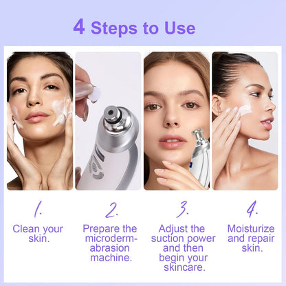 Diamond Professional Microdermabrasion Machine - Blackhead Remover & Facial Care Tool