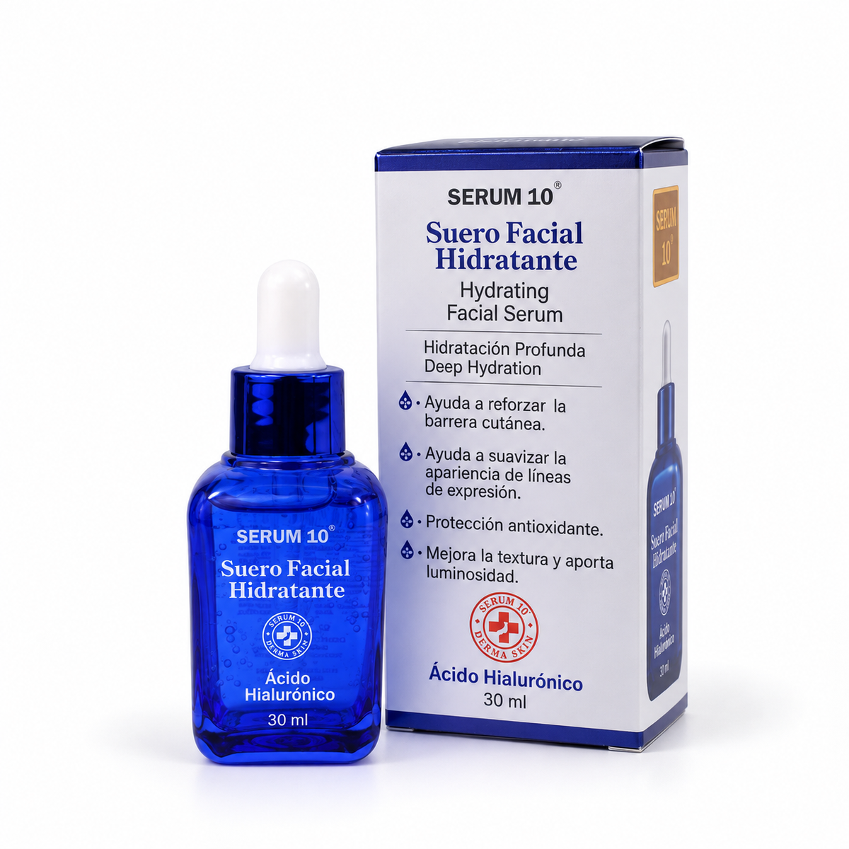 Suero Facial Hidratante con Ácido Hialurónico SERUM 10